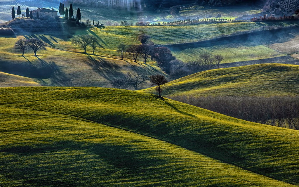  Valle del fiume Orcia.